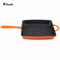 Square Iron skillet fry pan